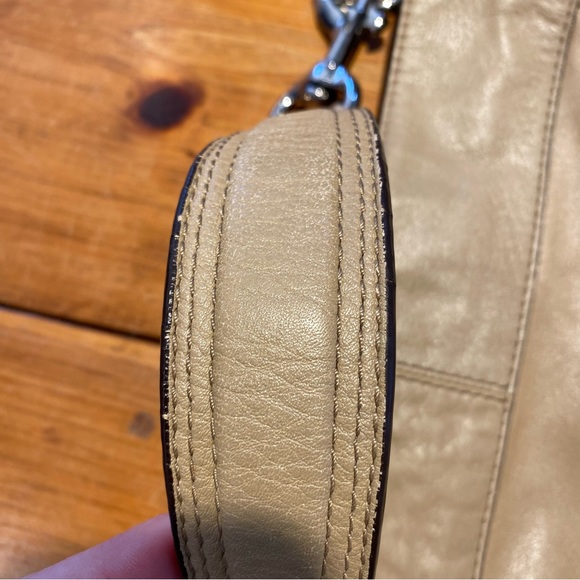 Coach Beige Zoe Hobo Purse - Picture 4 of 13